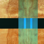 Key, 2005, oil enamel, varnish and sand on birch panel, 24 x 36 in.
