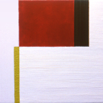 Untitled, 1998, oil, enamel, and sand on canvas, 11 x 14 in